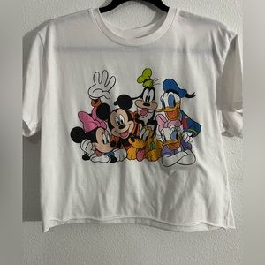 Disney Mickey and Friends crop top tshirt